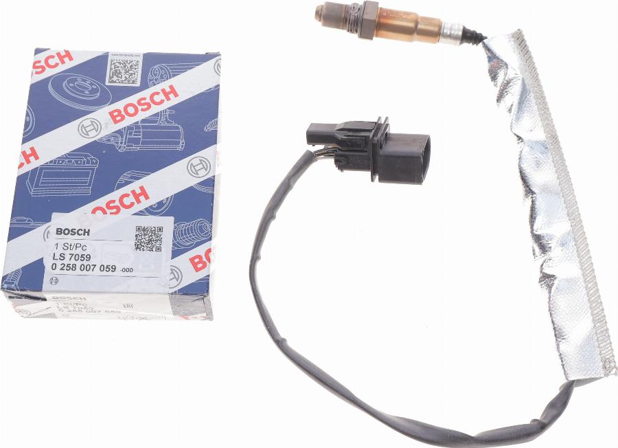 BOSCH 0 258 007 059 - Lambda Sensor parts5.com