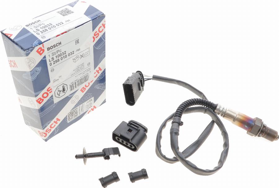 BOSCH 0 258 010 032 - Lambda Sensor parts5.com