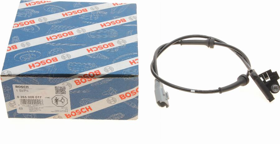 BOSCH 0 265 008 017 - Датчик ABS, частота вращения колеса parts5.com