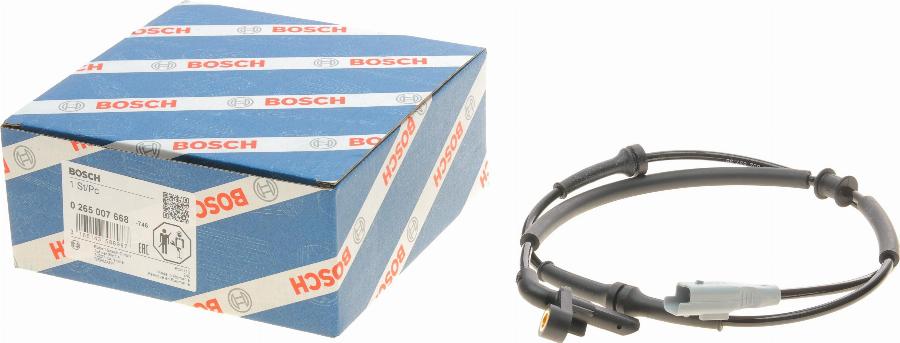 BOSCH 0 265 007 668 - Датчик ABS, частота вращения колеса parts5.com