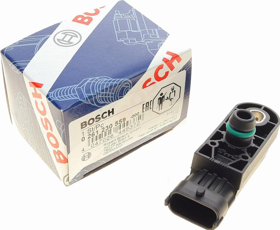 BOSCH 0 261 230 559 - Датчик, давление наддува parts5.com