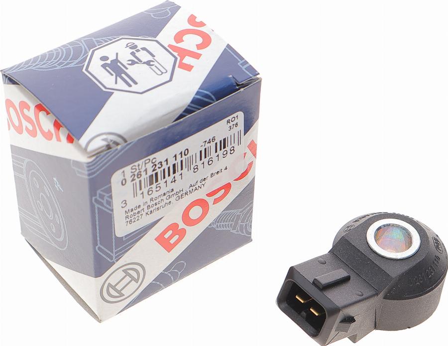 BOSCH 0 261 231 110 - Датчик детонации parts5.com