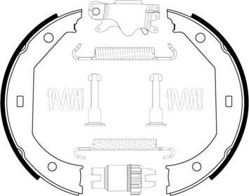 BOSCH 0 204 113 806 - Комплект тормозов, ручник, парковка parts5.com