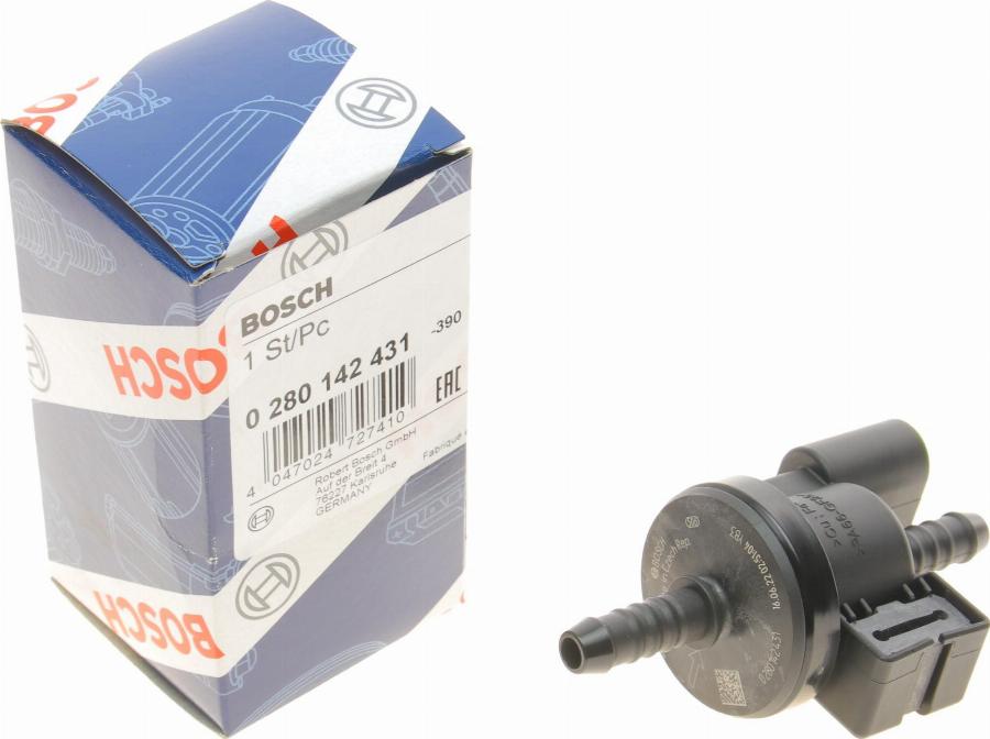 BOSCH 0 280 142 431 - Клапан вентиляции, топливный бак parts5.com