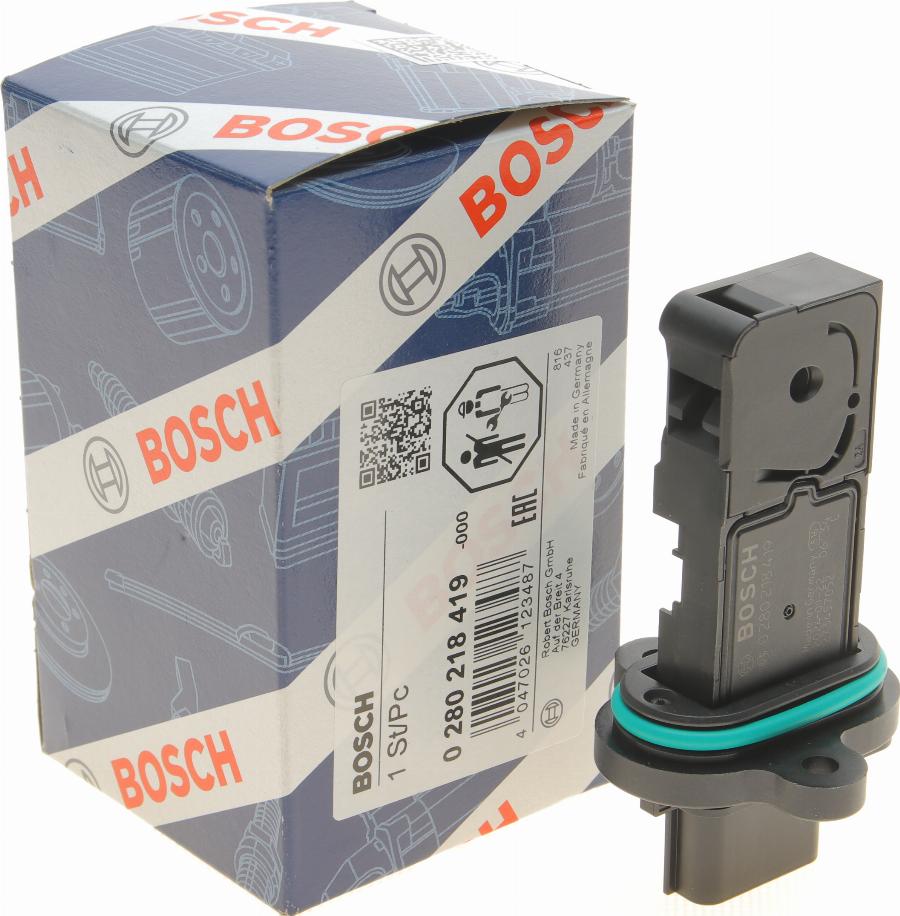 BOSCH 0 280 218 419 - Датчик потока, массы воздуха parts5.com