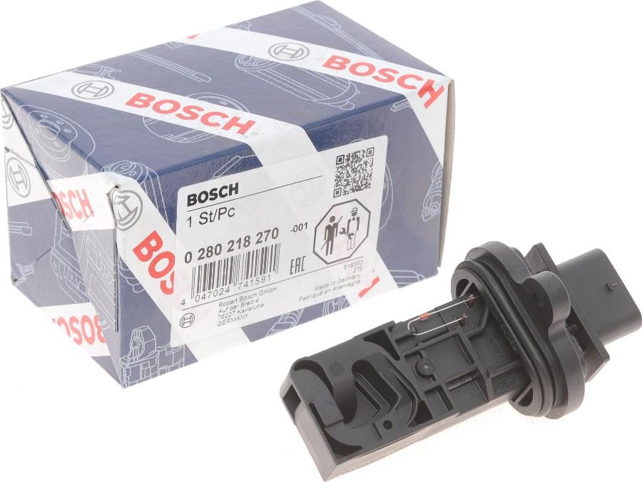 BOSCH 0 280 218 270 - Датчик потока, массы воздуха parts5.com