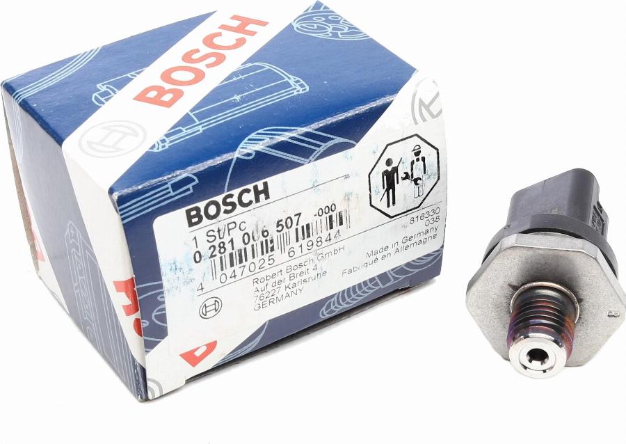 BOSCH 0 281 006 507 - Датчик, давление подачи топлива parts5.com