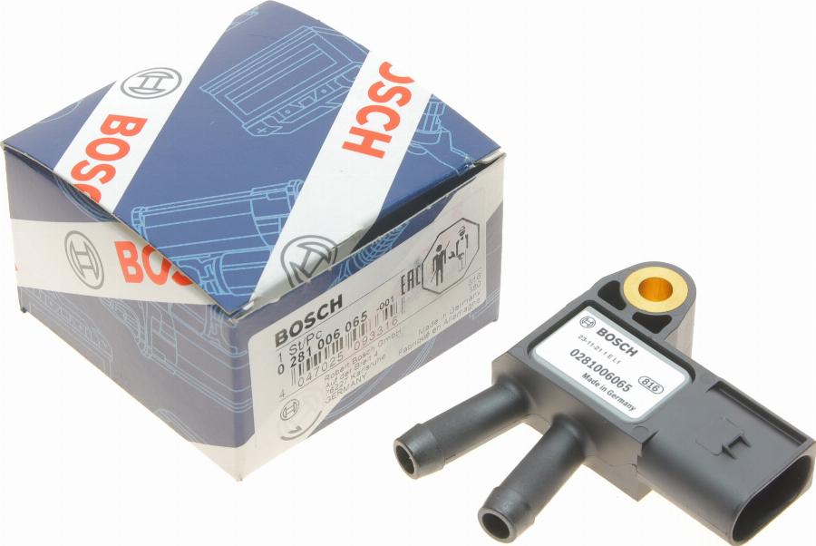 BOSCH 0 281 006 065 - Датчик, давление выхлопных газов parts5.com