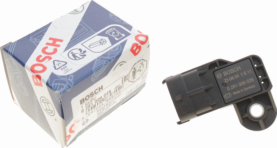 BOSCH 0 281 006 028 - Датчик, давление наддува parts5.com