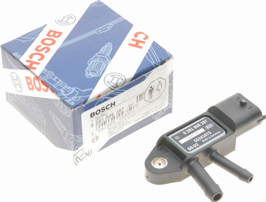 BOSCH 0 281 006 287 - Датчик, давление выхлопных газов parts5.com