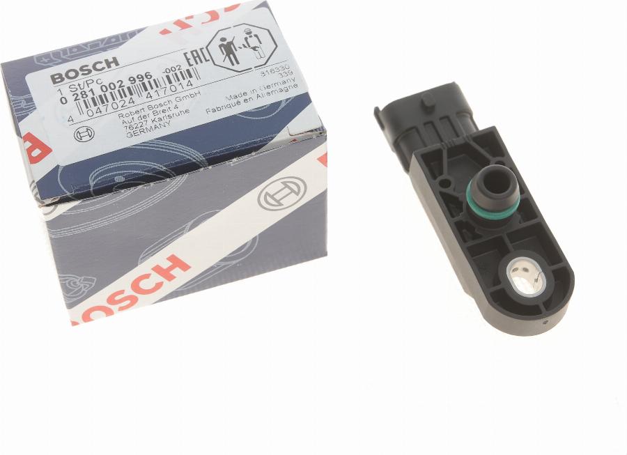 BOSCH 0 281 002 996 - Датчик, давление наддува parts5.com