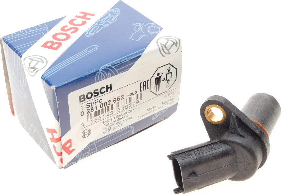 BOSCH 0 281 002 662 - Датчик импульсов, коленвал parts5.com