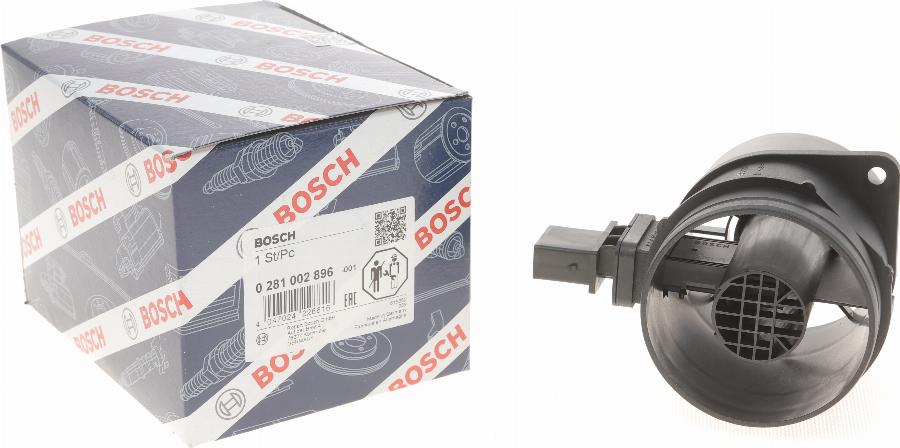 BOSCH 0 281 002 896 - Датчик потока, массы воздуха parts5.com