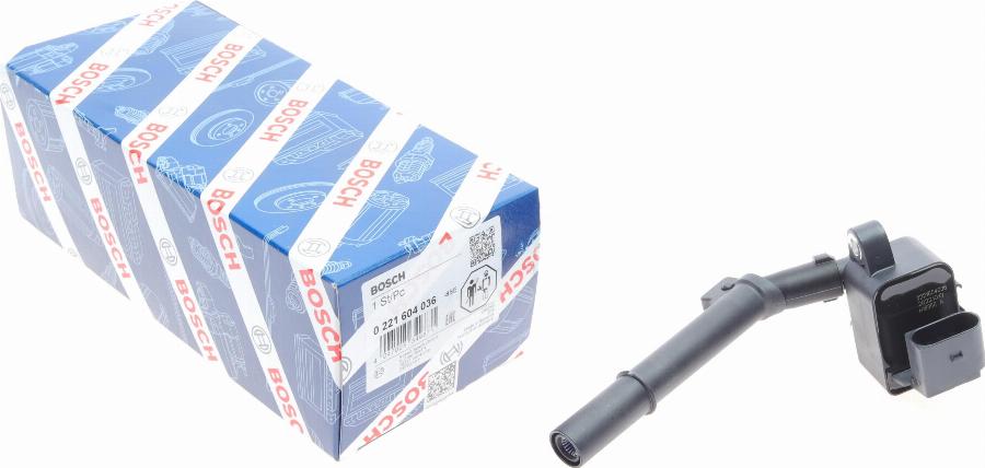 BOSCH 0 221 604 036 - Катушка зажигания parts5.com