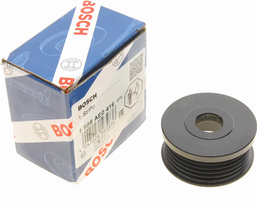 BOSCH 1986AE0416 - Шкив генератора, муфта parts5.com