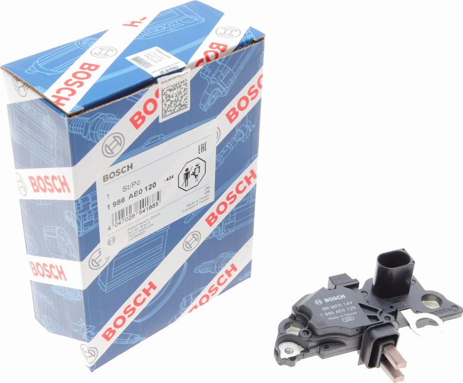 BOSCH 1 986 AE0 120 - Регулятор напряжения, генератор parts5.com