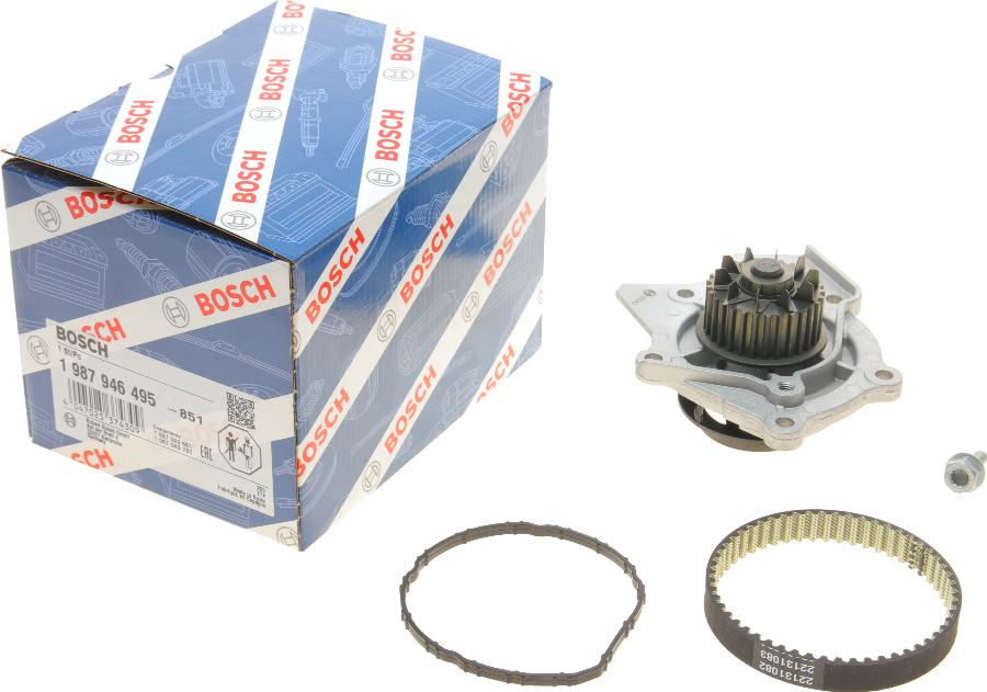 BOSCH 1 987 946 495 - Водяной насос + комплект зубчатого ремня parts5.com