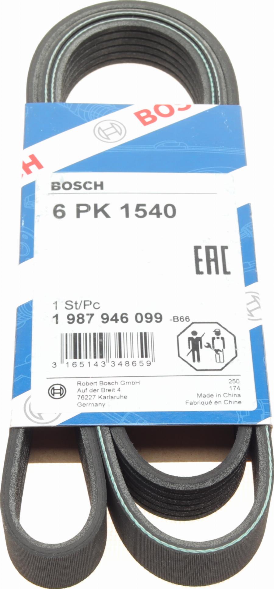 BOSCH 1 987 946 099 - Поликлиновой ремень parts5.com