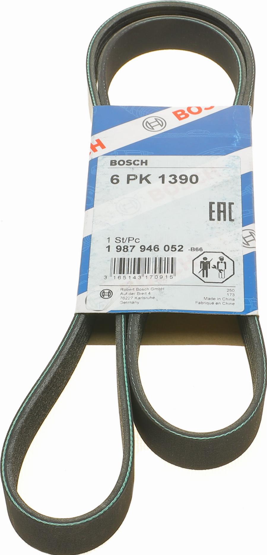 BOSCH 1 987 946 052 - V-Ribbed Belt parts5.com