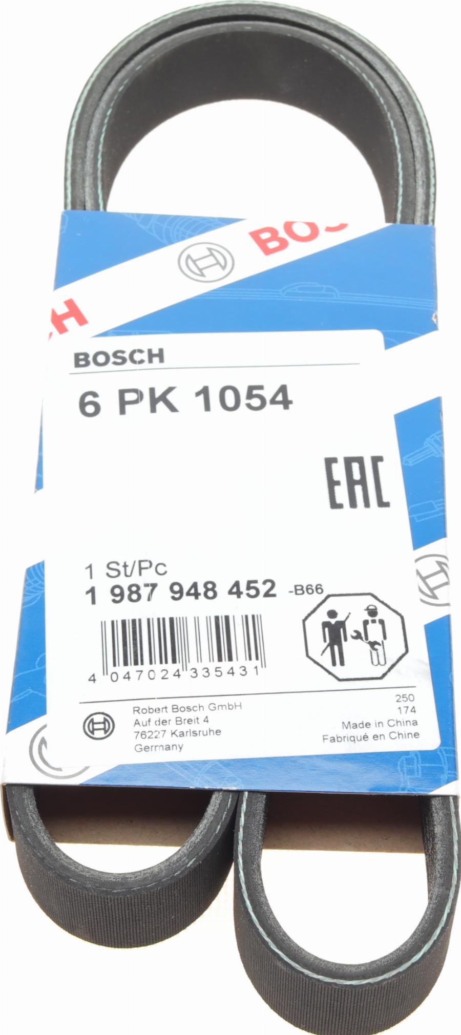 BOSCH 1 987 948 452 - V-Ribbed Belt parts5.com