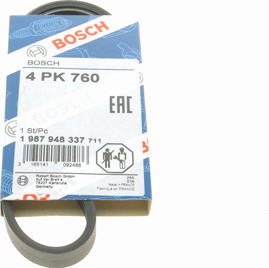 BOSCH 1 987 948 337 - Correa trapecial poli V parts5.com