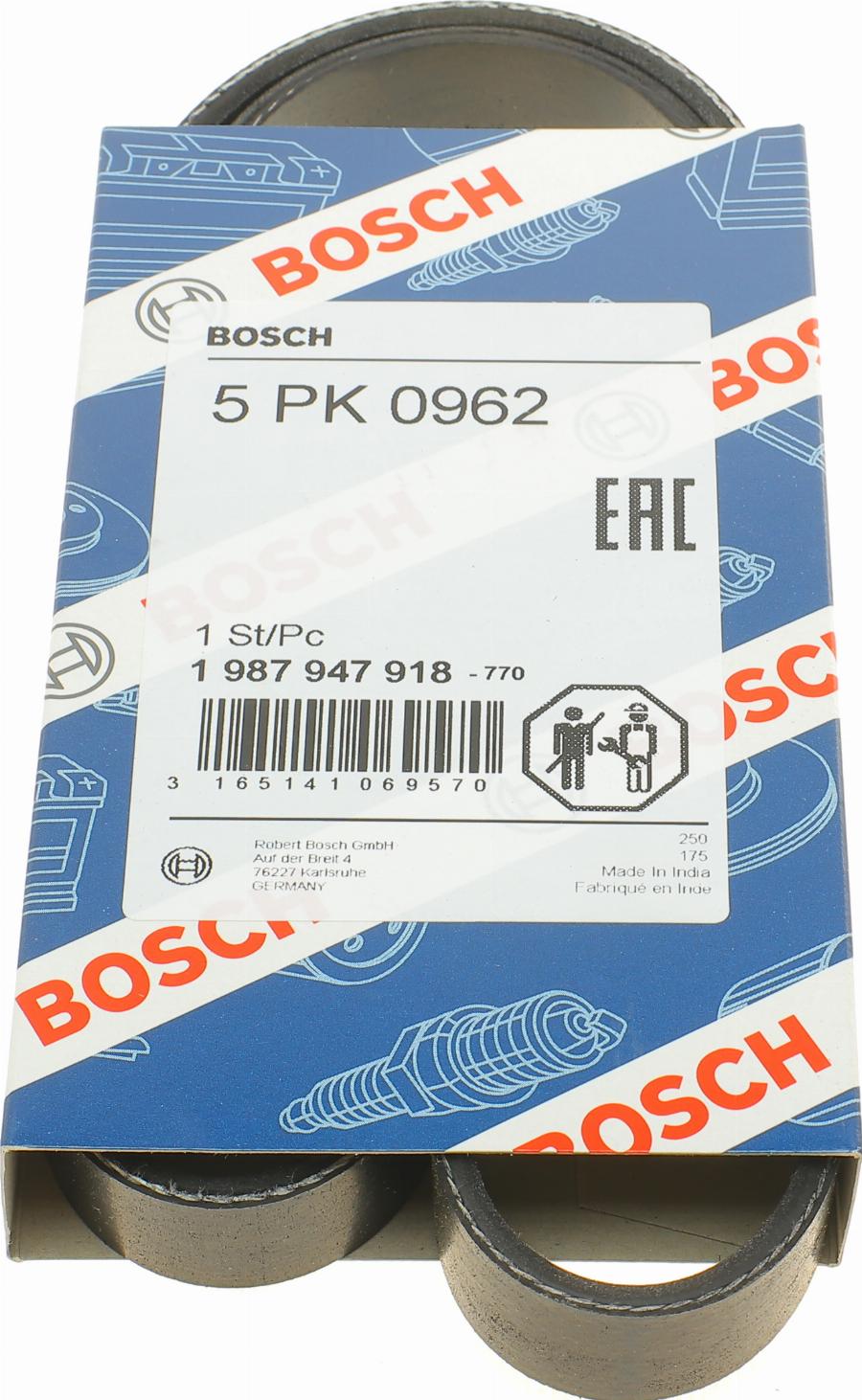 BOSCH 1 987 947 918 - Поликлиновой ремень parts5.com