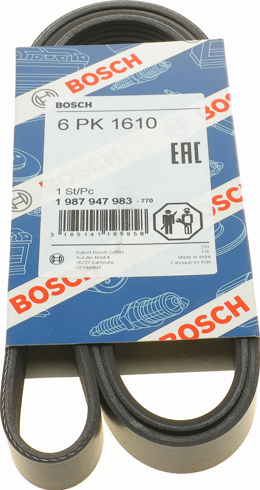 BOSCH 1 987 947 983 - V-Ribbed Belt parts5.com