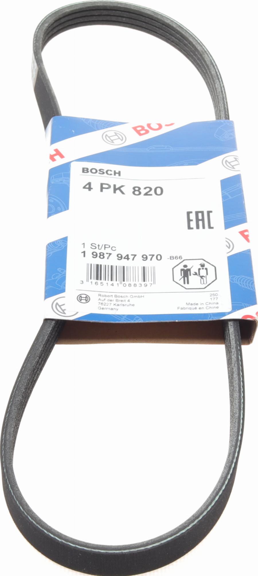 BOSCH 1 987 947 970 - Correa trapecial poli V parts5.com