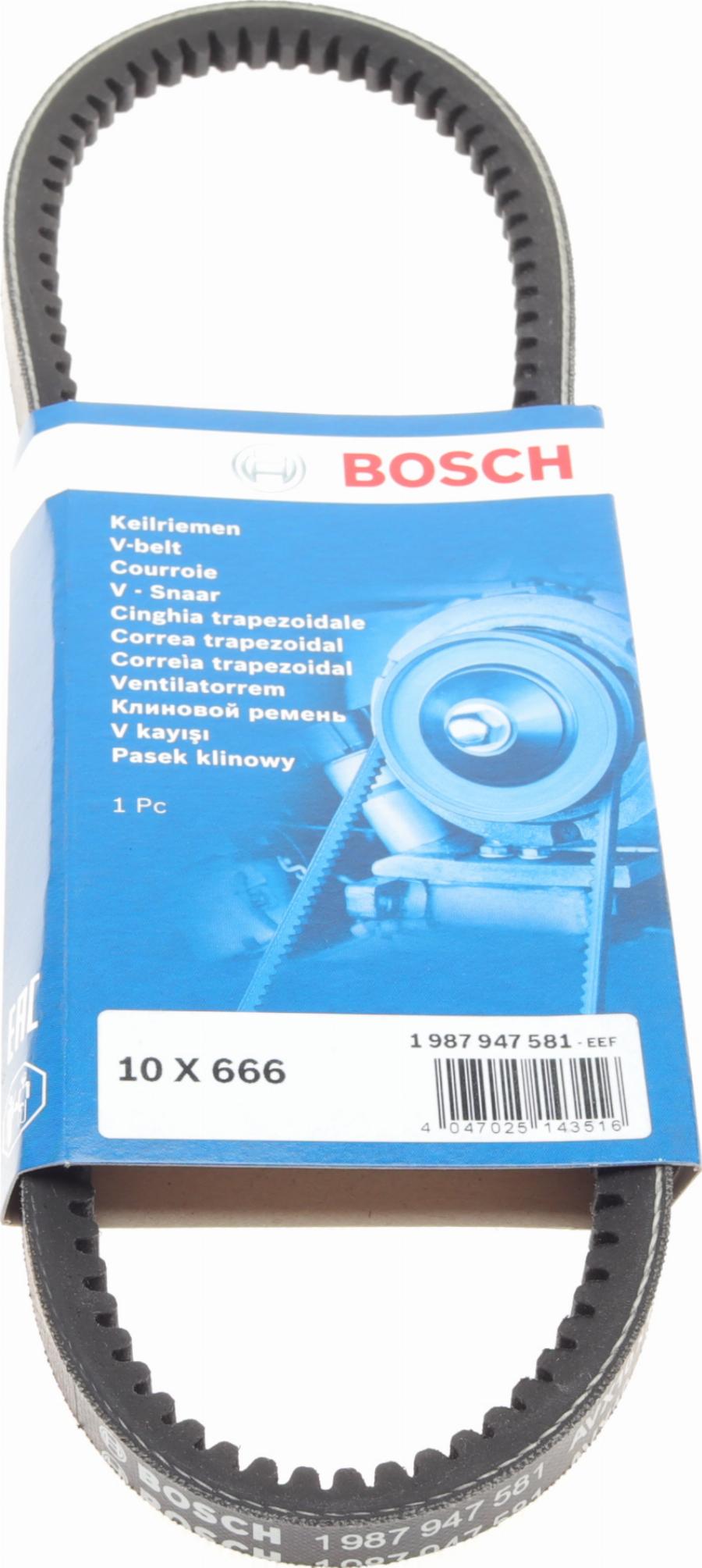 BOSCH 1 987 947 581 - Клиновой ремень, поперечные рёбра parts5.com