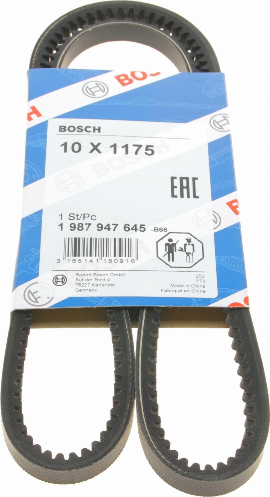 BOSCH 1 987 947 645 - Клиновой ремень, поперечные рёбра parts5.com