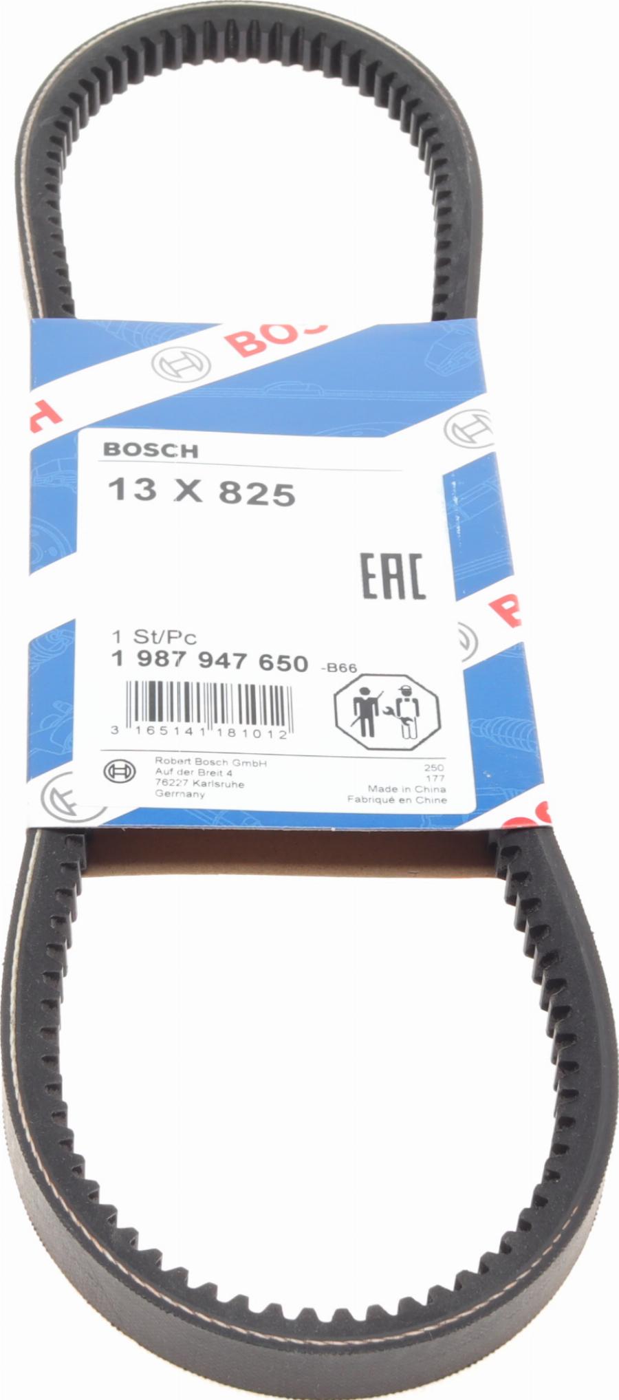 BOSCH 1 987 947 650 - Клиновой ремень, поперечные рёбра parts5.com