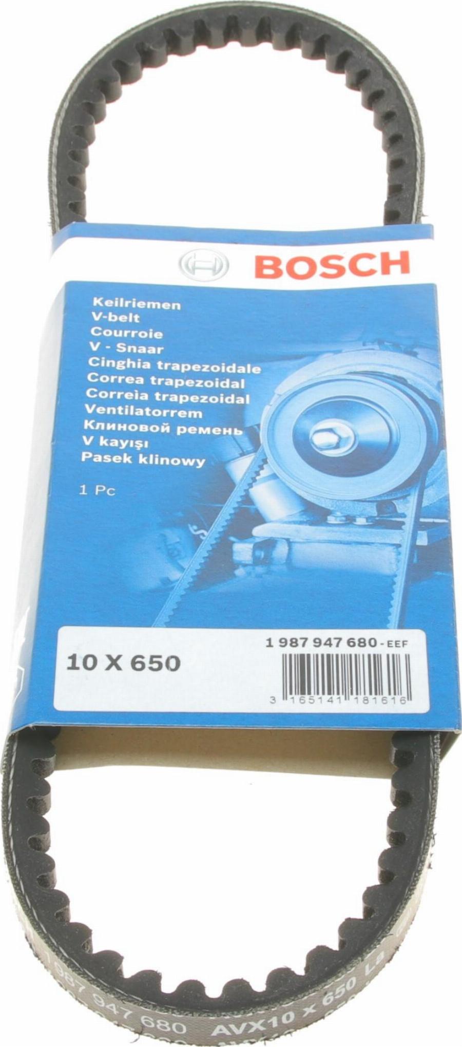 BOSCH 1 987 947 680 - Клиновой ремень, поперечные рёбра parts5.com