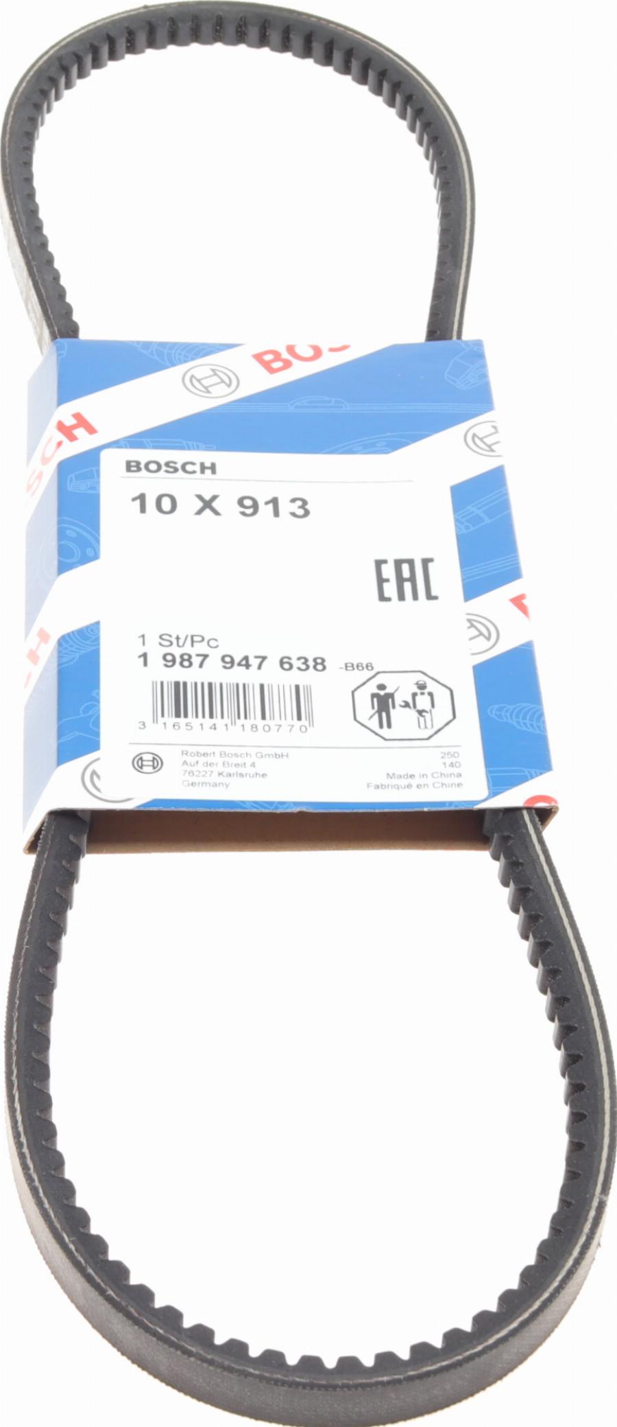 BOSCH 1 987 947 638 - Correa trapezoidal parts5.com