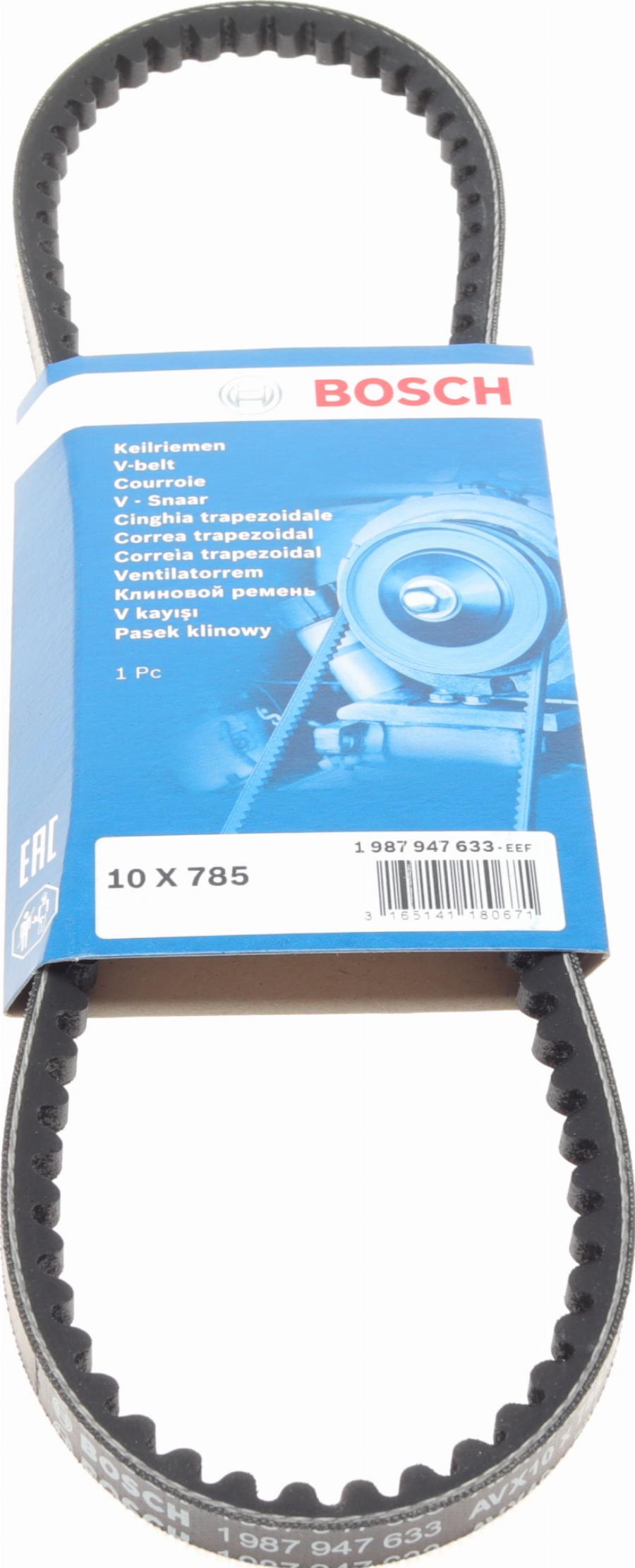 BOSCH 1 987 947 633 - Клиновой ремень, поперечные рёбра parts5.com