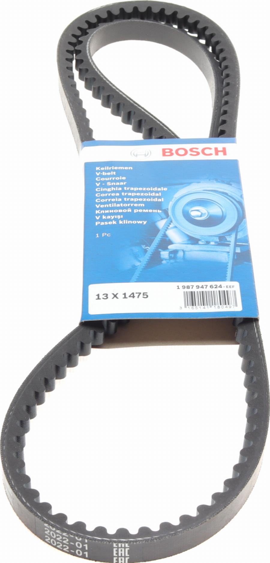 BOSCH 1 987 947 624 - Клиновой ремень, поперечные рёбра parts5.com