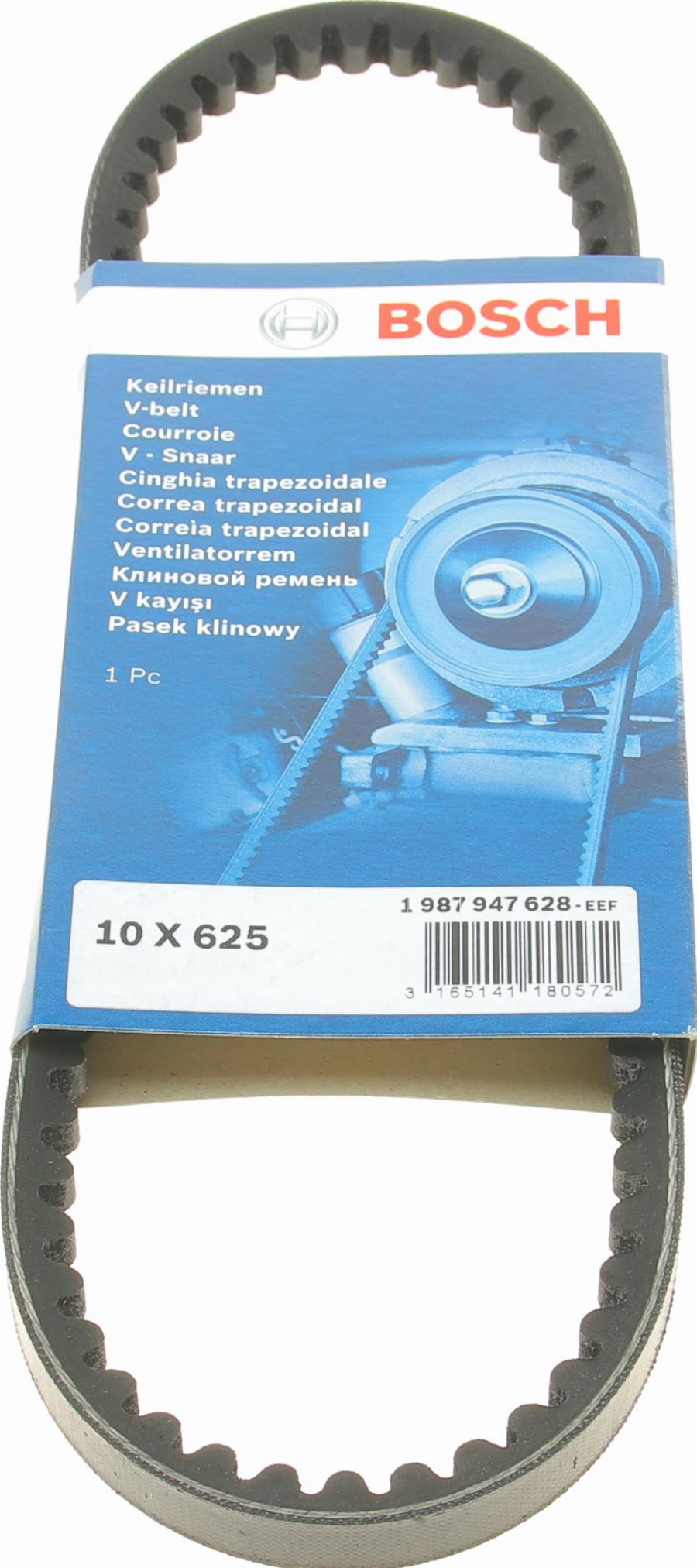 BOSCH 1 987 947 628 - Клиновой ремень, поперечные рёбра parts5.com