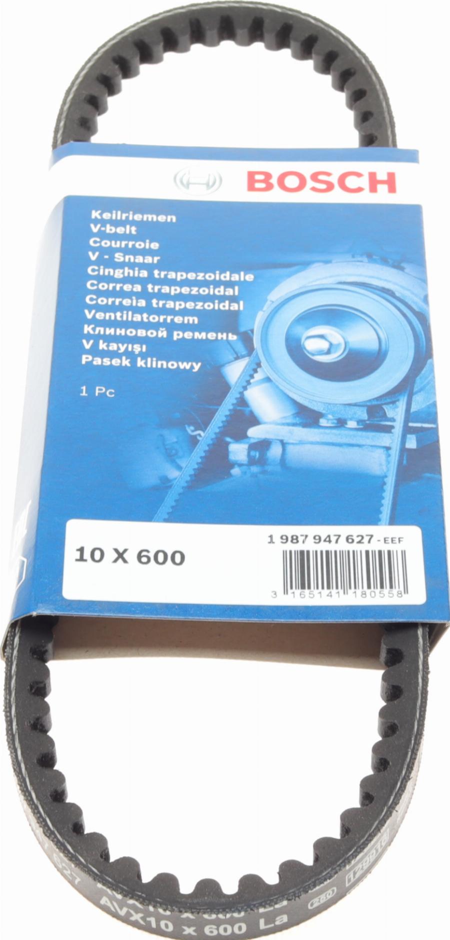 BOSCH 1 987 947 627 - Клиновой ремень, поперечные рёбра parts5.com