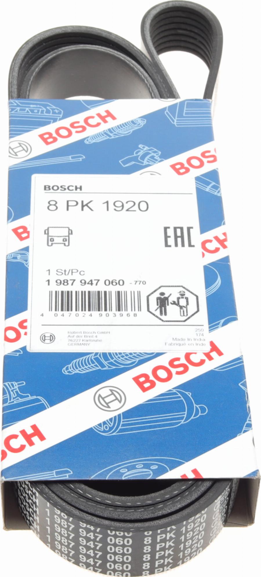 BOSCH 1 987 947 060 - Поликлиновой ремень parts5.com