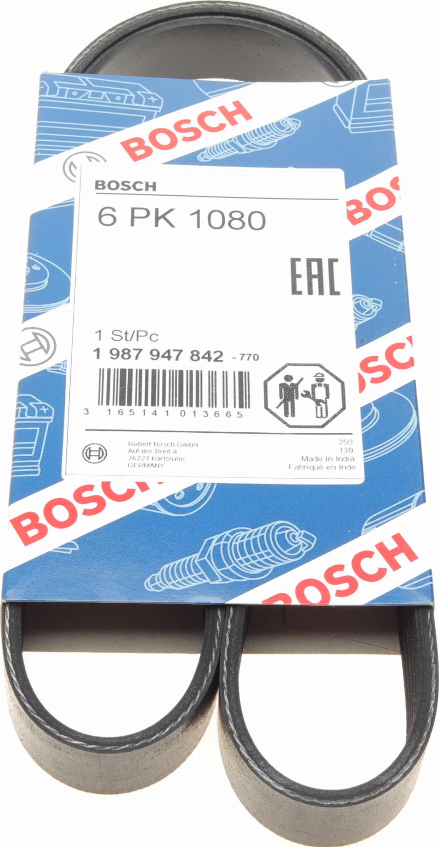 BOSCH 1 987 947 842 - Поликлиновой ремень parts5.com