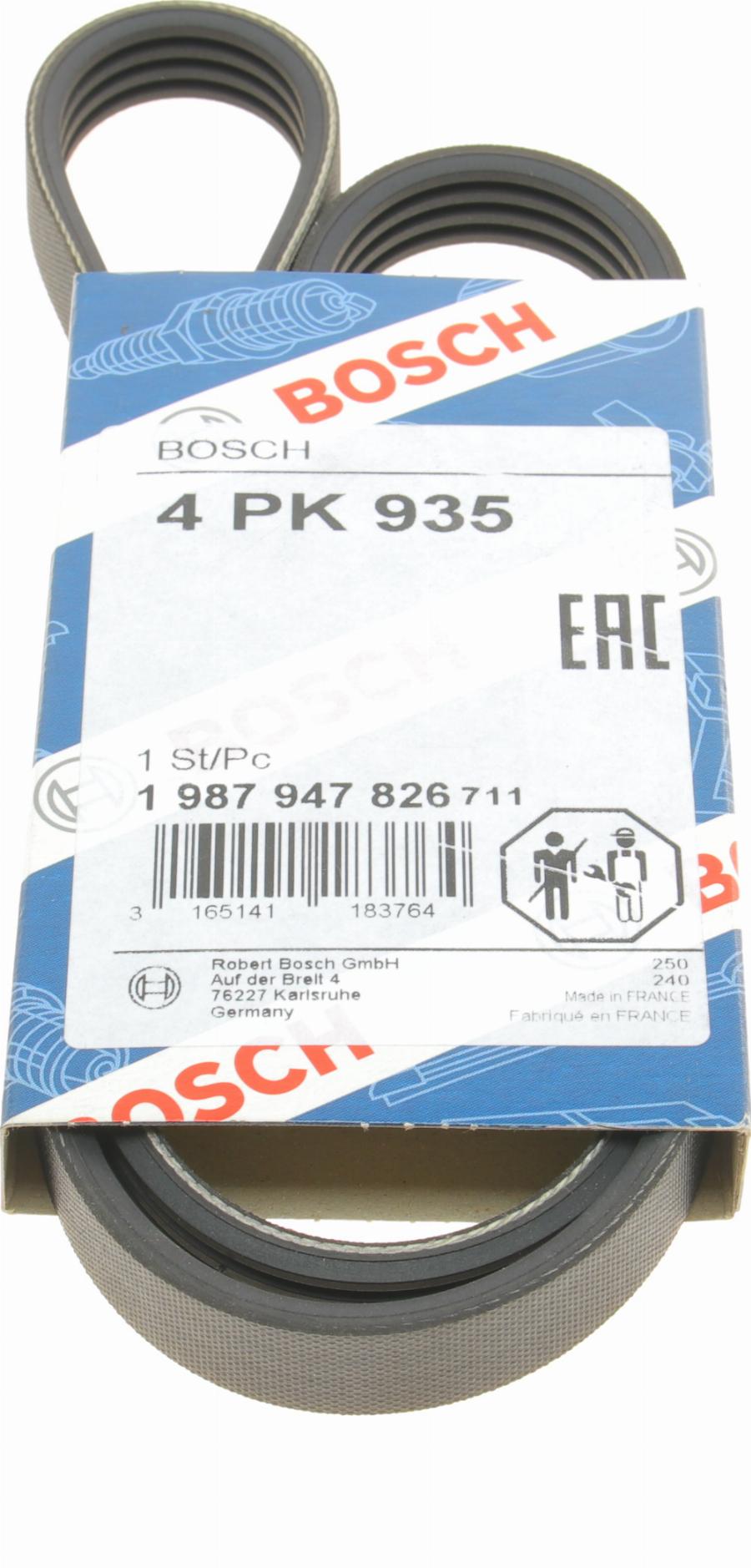 BOSCH 1 987 947 826 - Correa trapecial poli V parts5.com