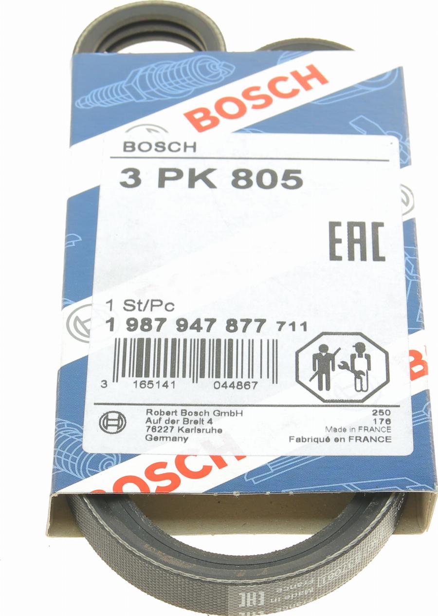 BOSCH 1 987 947 877 - Поликлиновой ремень parts5.com