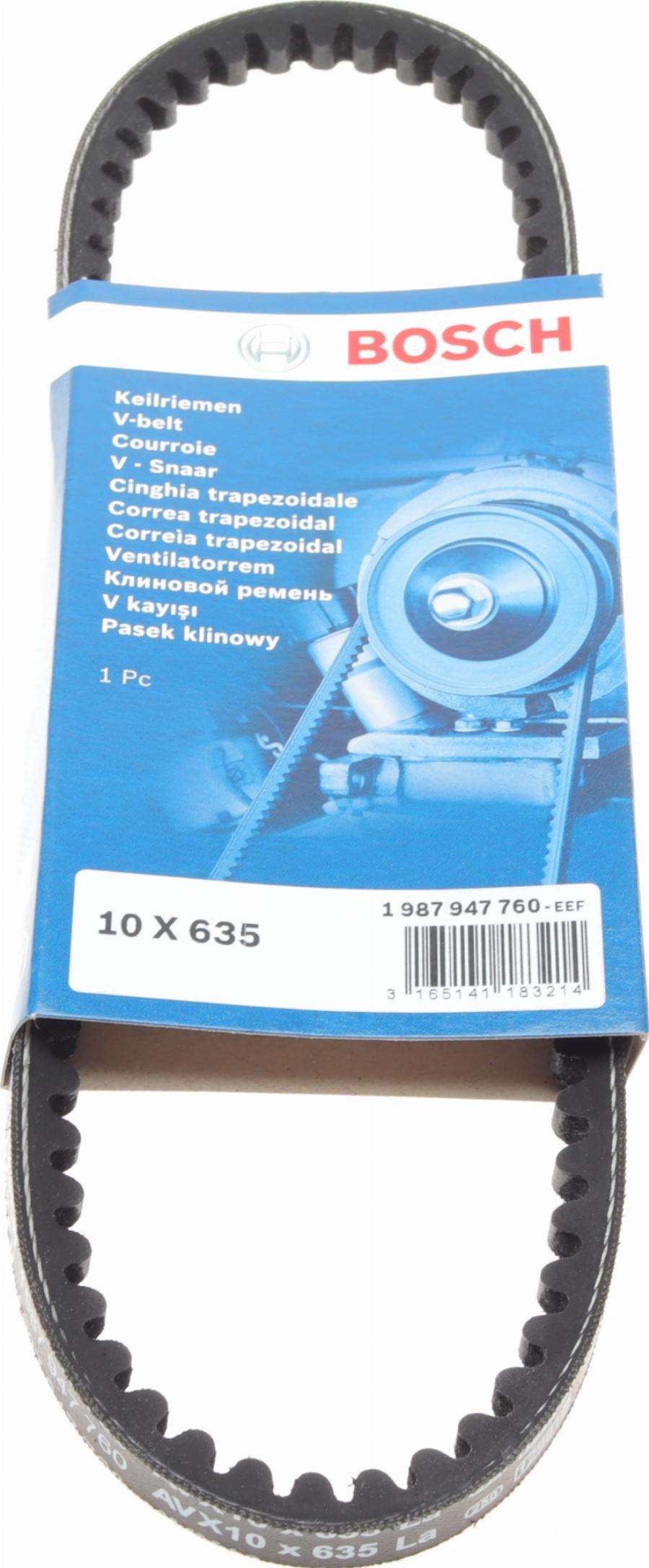 BOSCH 1 987 947 760 - Клиновой ремень, поперечные рёбра parts5.com