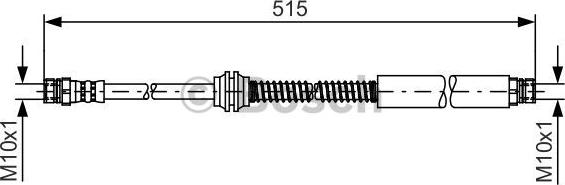 BOSCH 1 987 481 447 - Тормозной шланг parts5.com