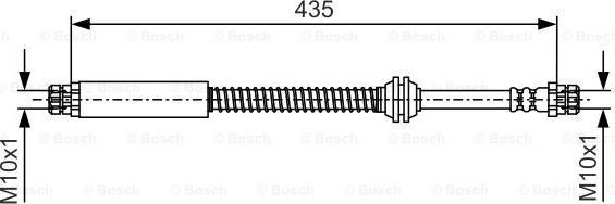 BOSCH 1 987 481 459 - Тормозной шланг parts5.com