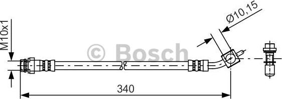 BOSCH 1 987 481 423 - Тормозной шланг parts5.com