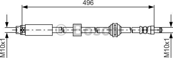 BOSCH 1 987 481 590 - Brake Hose parts5.com