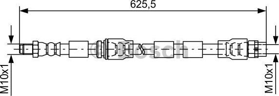 BOSCH 1 987 481 589 - Тормозной шланг parts5.com