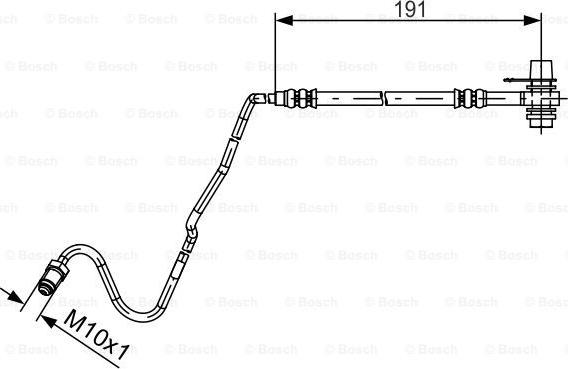 BOSCH 1 987 481 537 - Тормозной шланг parts5.com