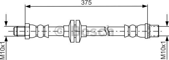 BOSCH 1 987 481 695 - Тормозной шланг parts5.com