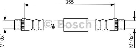 BOSCH 1 987 481 665 - Тормозной шланг parts5.com